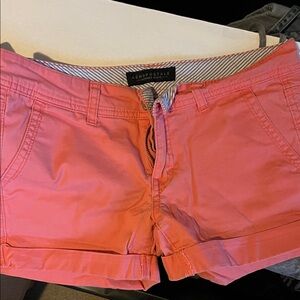 Aeropostale Women's Coral Cargo Shorts